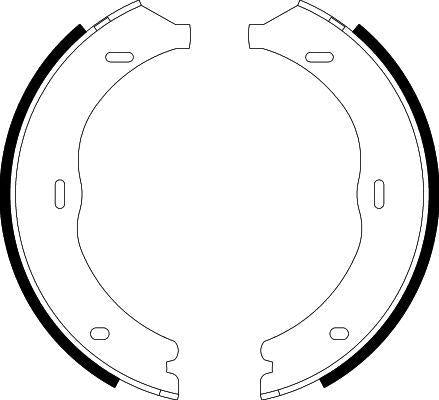 Hella 8DA355050-561 Brake Pad Rear (Park Brake Pabucu) Viano W639 03 > Vito W639 03 > Vito W447 14 > — Brake Pads