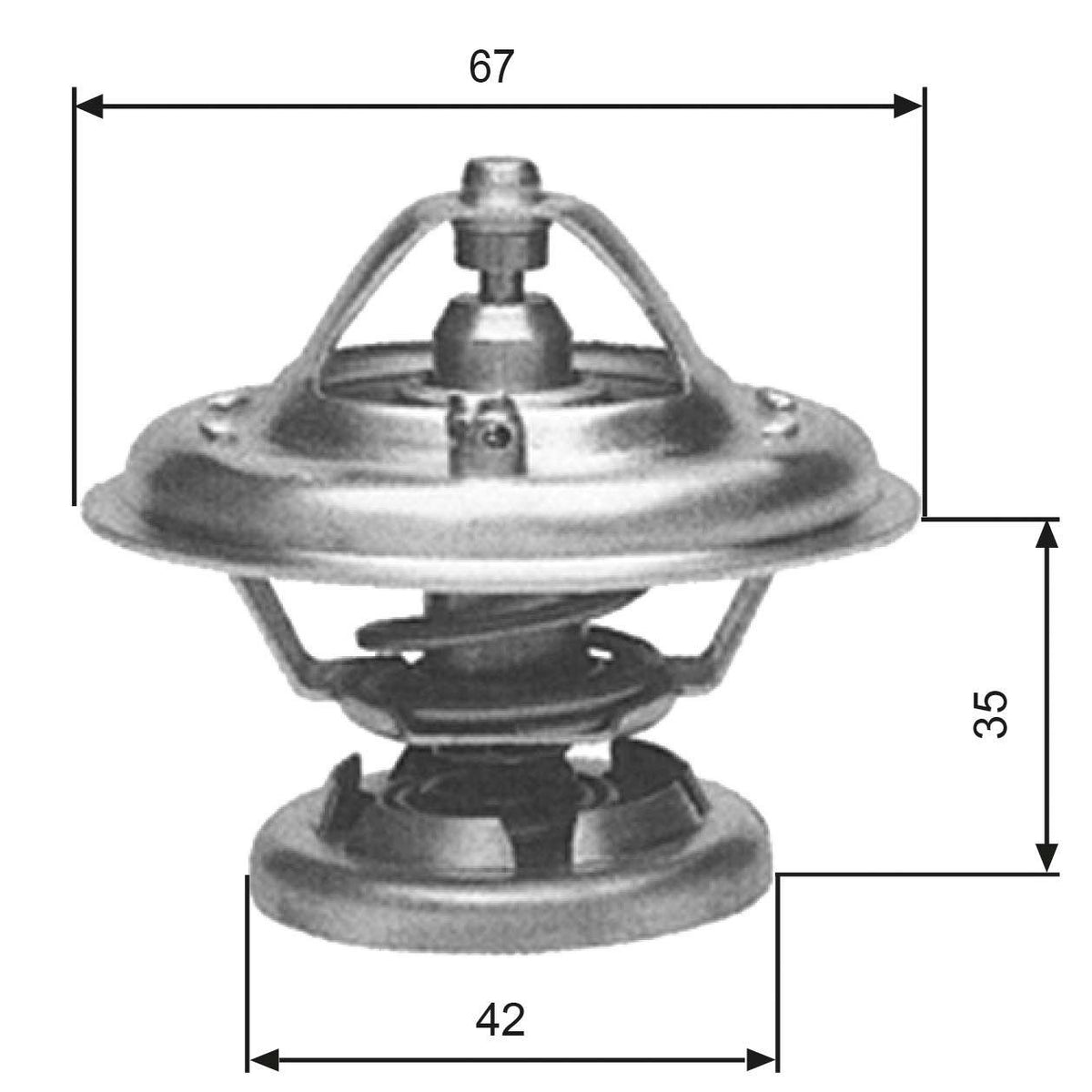 Gates TH12680G1 Thermostat — Water Pump & Thermostat