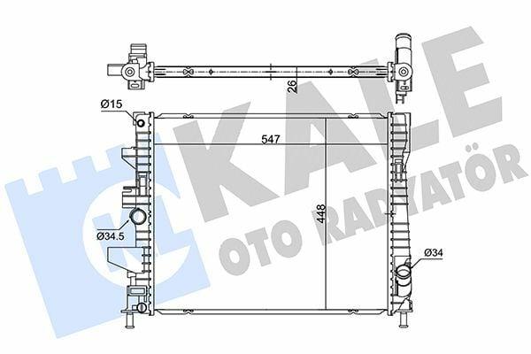 kale radiator 362675 for ford focus iii, engine cooling radiator specifications, brazed cooling fins radiator Kale Radiator 362675 - Engine Cooling Radiator for Ford Focus III 1.0 Ecoboost | 547x448x26 mm Kale Ford Focus III Radiator - 362675 Model kale, ford-focus-iii, radiator, engine-cooling, car-parts, mechanics, automotive, replacement-part, car-owners, ai-generated