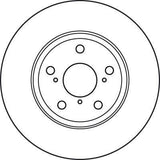 TRW DF4939S Ventilated Brake Disc - High Performance for Avensis, Verso — Brake Rotors & Drums