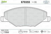 valeo brake pads for polo fabia front, vaLEO 670355 brake pad specifications VALEO 670355 Brake Pads - Front 12 Polo Fabia | 132mm Width VALEO 670355 Brake Pads for Polo Fabia brake-pads, valeo, polo-fabia, car-parts, automotive, mechanic, front-brakes, car-owners, braking-system, ai-generated