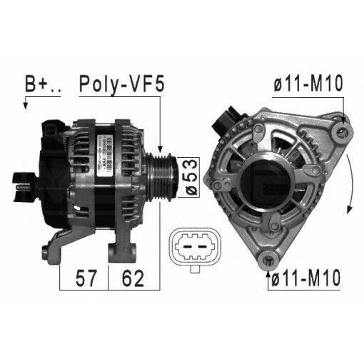 PSA 13585664 Opel Corsa E 1.2 /1.4 Alternator 100 Amper Genuine — Starting & Charging