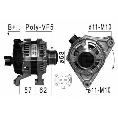 PSA 13585664 Opel Corsa E 1.2 /1.4 Alternator 100 Amper Genuine — Starting & Charging