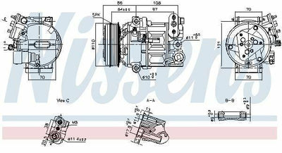 Nissens Climate Compressor - Perfect Match for Opel Astra K 1.4 & Insignia B 1.5B — A/C Compressor