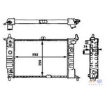Behr-Mahle Opel Astra F Radiator - Compatible with 1.6L X16XEL — Behr Mahle, Radiators & Fans