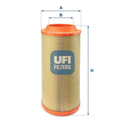 ufi air filter 2750600 front view, ufi air filter 2750600 side view UFI Air Filter 2750600 - For Khd Tcd 2013-2012 4L 2V Bf4m | Car Owners UFI Air Filter 2750600 - High Performance Automotive Filter ufi, air-filter, automotive, car-maintenance, car-owners, high-performance, engine-efficiency, durable, auto-parts, ai-generated