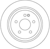 TRW DF4356 Rear Brake Rotor for Viano (W639) 03-07 — Brake Rotors & Drums
