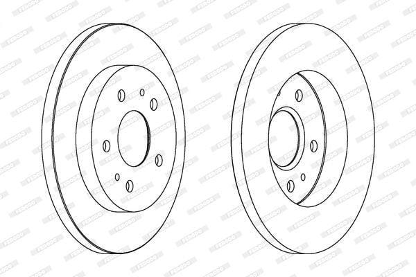 FERODO DDF1387 Brake Disc for Terios — Brake Rotors & Drums