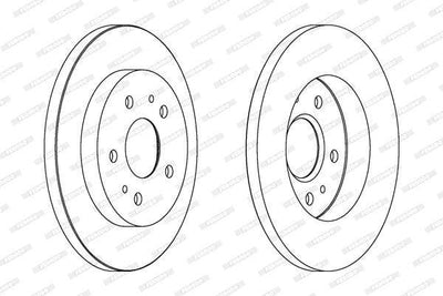 FERODO DDF1387 Brake Disc for Terios — Brake Rotors & Drums
