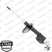 monroe front shock absorber for clio I, product packaging of monroe shock absorber, technical specifications of monroe shock absorber MONROE Front Shock Absorber - Compatible with Clio I (90-98) | Durable and Reliable MONROE Front Shock Absorber for Clio I 90-98 monroe-front-shock-absorber, clio-shock-absorber, car-parts, automotive, mechanics, durable-automotive-parts, vehicle-handling, shock-absorbers, replacement-parts, ai-generated