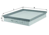 MAHLE LX1586 Air Filter - 2007 Transit 2.2Tdci — Air & Cabin Filters