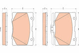 TRW GDB3498 Front Brake Pad Set - 07-Legend 4WD — Brake Pads
