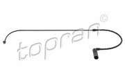 topran brake warning sensor for bmw e36, rear view of top contact for brake warning sensor, installed brake warning sensor in bmw e36 TOPRAN Brake Warning Sensor - Balata İkaz Kablosu for BMW E36 On / 3 Series 90-99 TOPRAN Brake Warning Sensor for BMW E36 90-99 topran, brake-warning-sensor, bmw-e36, brake-pad-wear-sensor, car-safety, auto-parts, vehicle-maintenance, bmw-accessories, brakes, ai-generated