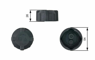 GATES RC202 Expansion Tank Diameter for Alfa 146 & Fiat Models — Hoses & Tanks