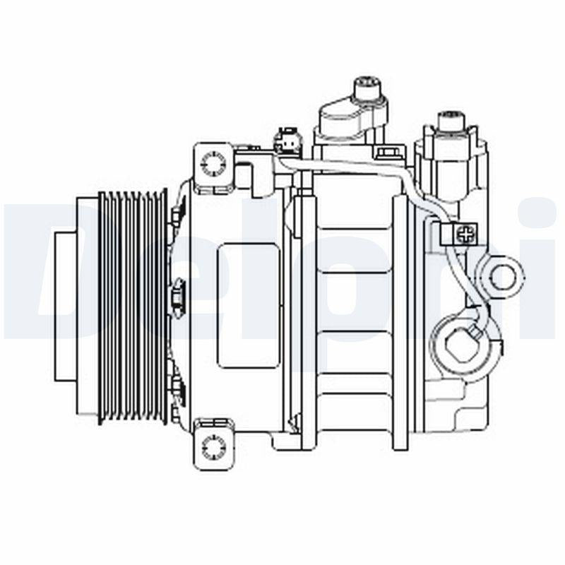 Delphi CS20378 A/C Compressor Mercedes W164 05 > X164 06 > W221 05 > W251 06 > W463 06 >