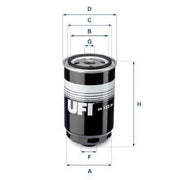 ufi-diesel-fuel-filter-hyundai-blue-1-6-crdi, ufi-fuel-filter-technical-specifications UFI Diesel Fuel Filter - Hyundai Blue 1.6 CRDI | 141.5mm Height UFI Diesel Fuel Filter for Hyundai Blue 1.6 CRDI ufi, diesel-fuel-filter, hyundai-blue, engine-parts, automotive, vehicle-maintenance, fuel-system, mechanics, ai-generated, car-parts