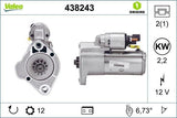 Valeo 438243 Starter Motor - 2.2kW for 2011-2017 Crafter Amarok — Starting & Charging