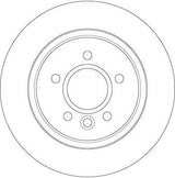 TRW DF6535 Disc Rear Brake Disc 280mm - Brake Part — Brake Rotors & Drums