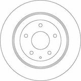TRW DF8053 Disc Rear Brake Disc for 12-Ma.Cx-5 — Brake Rotors & Drums
