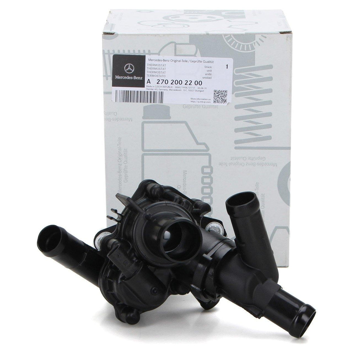 Mercedes-Benz W176 A180 Complete Thermostat - Original for Gasoline Vehicles — Water Pump & Thermostat