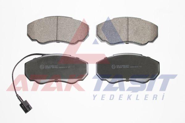 AP 05P966 Brake Pad Front with Connector Fiat Ducato 2.8 TDI 2002-2006 / Ducato 2.3 JTD 2002-2006 / Ducato 2.0 JTD 2002-2006 / Peugeot Boxer II 2.0 HDi 2002-2006 / Citroen Jumper II 1.9 D 2002-2006 /