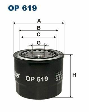 FILTRON OP619 Oil Filter - Toyota Hilux 3L & Hiace — Oil Filters