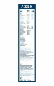 bosch rear wiper blade 33cm, bosch 3397008713 wiper blade for vw BOSCH 3397008713 Rear Wiper Blade - 33cm for Volkswagen | Perfect Fit for Golf, Sharan, A3 and More BOSCH Rear Wiper Blade 33cm - Compatible with VW Models bosch, rear-wiper-blade, 33cm, vw-windshield-wiper, golf-wiper, sharan-wiper, a3-wiper, automotive-accessories, car-owners, ai-generated