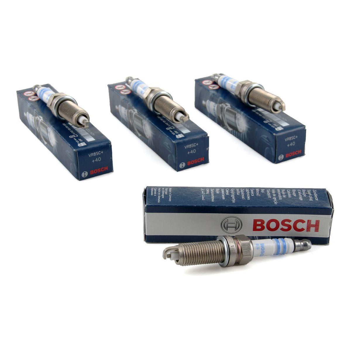 BOSCH Spark Plug Set for Peugeot 206 1.4L - 4 Pieces — Coils & Plugs