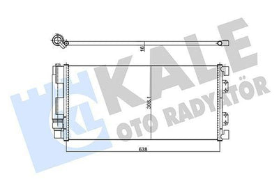 KALE A/C Condenser (Kondenser) - Compatible with 01-Freelander 4x4 — Condensers & Evaporators