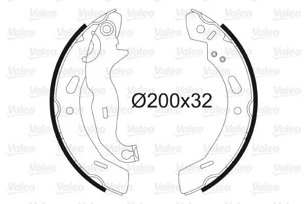 Valeo 564139 Rear Brake Pad (Brake Shoe) Ford Fiesta VI 08> Mazda II 07> — Brake Pads
