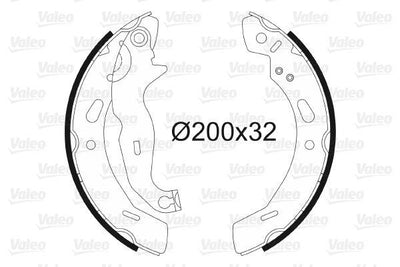 Valeo 564139 Rear Brake Pad (Brake Shoe) Ford Fiesta VI 08> Mazda II 07> — Brake Pads
