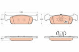 TRW GDB2018 Brake Pads for Logan / Stepway II
