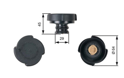 Gates RC204 Expansion Kavanoz Cover 91-3-Series (E36-E46) 5-Series (E34-E39) 7-Series (E38) X3-X5