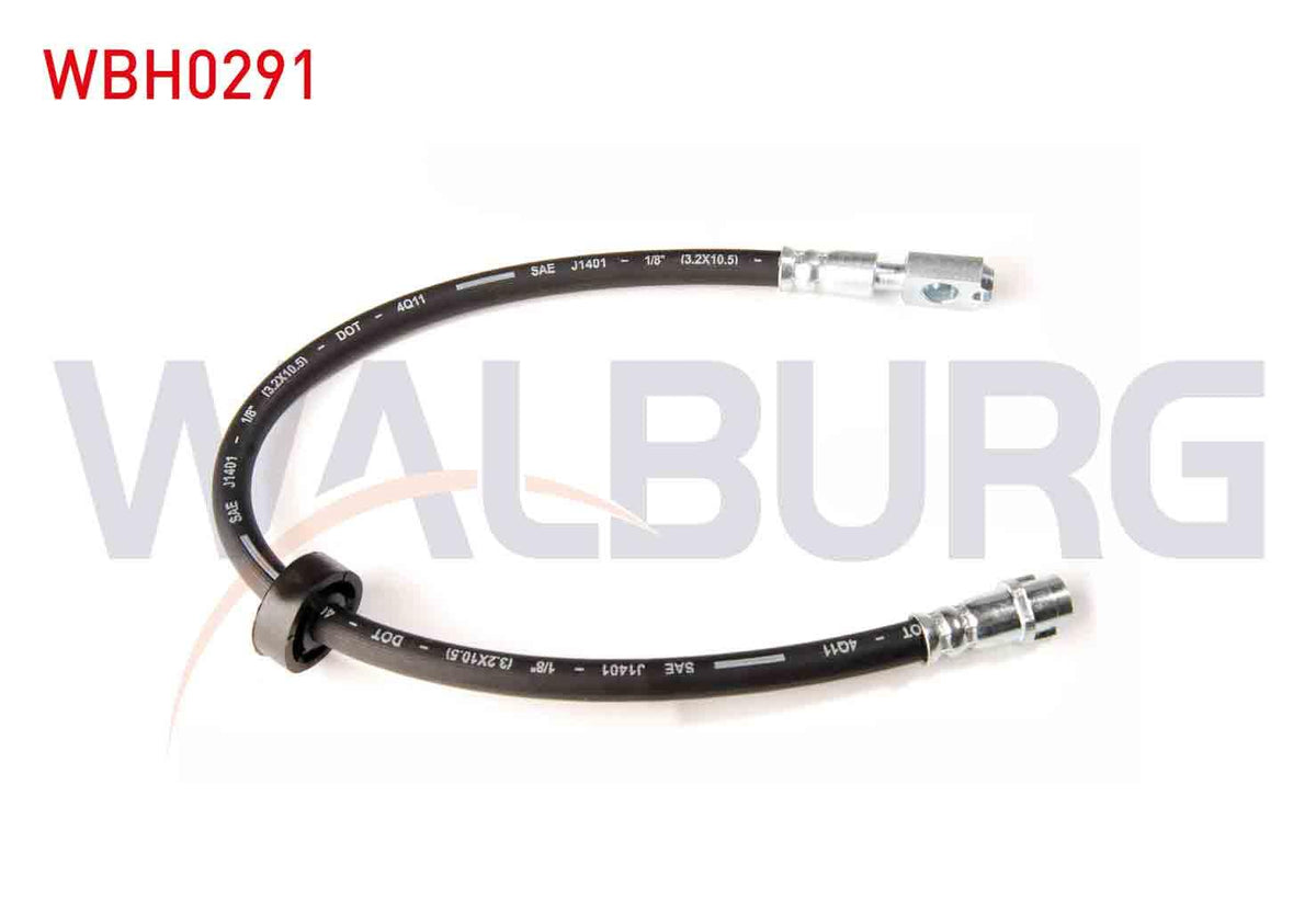 WALBURG WBH0291 Brake Hose Front Left-Right 420mm Audi A3 (8L1) 1996-2003 / Seat Leon (1M1) 1999-2006 / Se — Brake Hydraulics