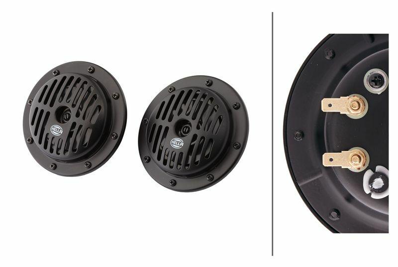 hella horn set, hella black horns, vehicle horn specifications HELLA Horn Set 12V 72W | High-Performance Black Horns for Vehicle Owners HELLA Horn Set 12V 72W - Black - Car Enthusiasts hella, vehicle-horn, car-accessories, horn-set, black-horns, car-enthusiasts, auto-parts, 12v-horn, high-performance, ai-generated