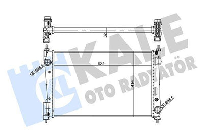 Kale 356955 Radiator Grande Punto/Corsa D 1.3 MJT/CDTi, Doblo 1.3-1.6 M-Jet Mechanical — Radiators & Fans
