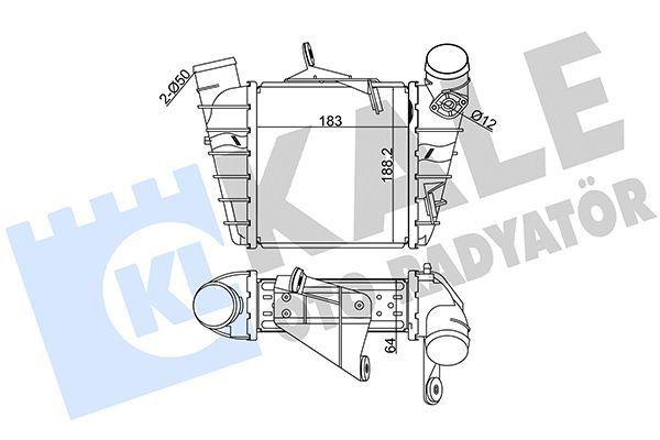 KALE Turbo Intercooler 342300 for 2006 Polo, Fabia, Ibiza 1.4 TDI — Turbo & Supercharger