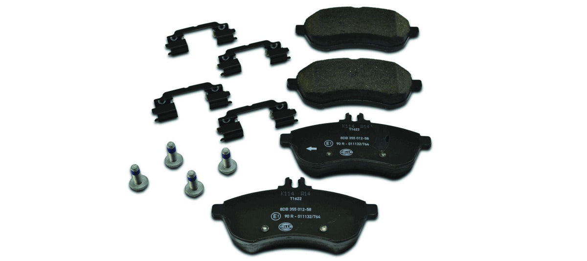 Hella 8DB355012-581 Brake Pad Front W204 13 > 14 S204 13 > 14 C204 13 > W212 13 > 16 S212 13 > 16 R172 13 >