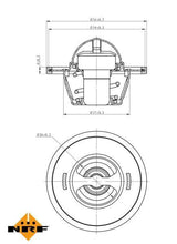NRF VW Thermostat 82°C - Compatible with A4 A5 A6 Q5 2008-2012 — Water Pump & Thermostat