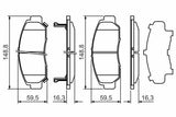 BOSCH Brake Pads for Accord VII - Front Brake Pad Set