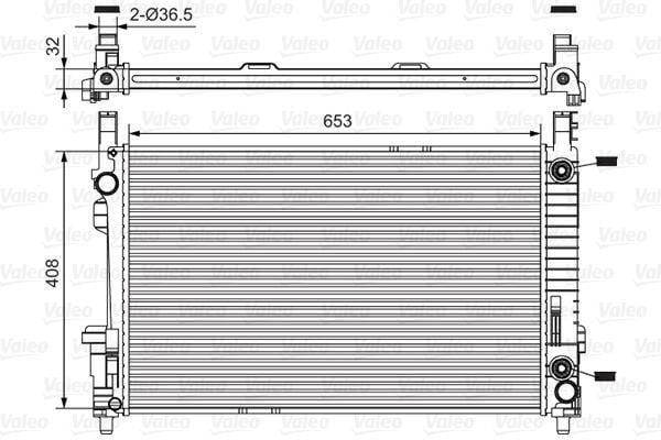 VALEO Motor Coolant Radiator - A-Class W169 (2004-2012), B-Class W245 (2005-2011) — Radiators & Fans