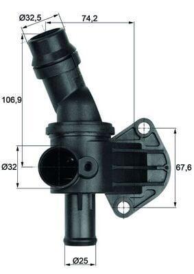 MAHLE Thermostat 87°C - Engine Cooling Solution for Passat, Jetta, Golf — Water Pump & Thermostat