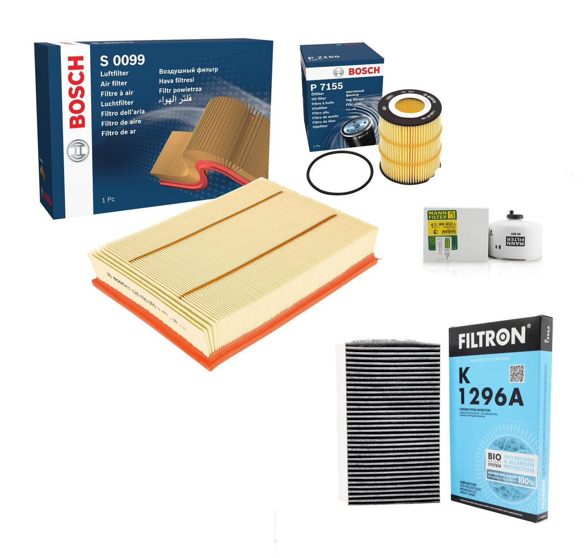 Bosch Land Rover Range Rover Sport 3.0 D Scheduled Service Filter Set — Maintenance & Service Kits