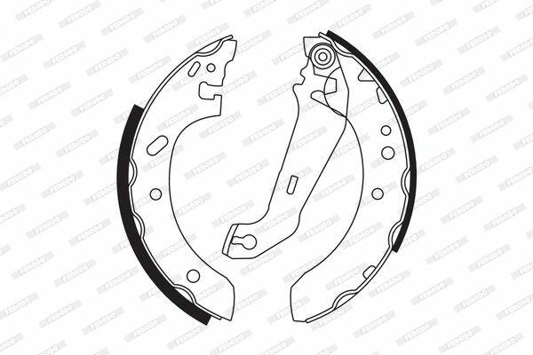 ferodo-fsb552-rear-brake-shoes-escord-replacement FERODO FSB552 Rear Brake Shoes - Reliable Performance for Car Owners & Mechanics | 39 mm Width FERODO FSB552 Rear Brake Shoes for Escort V/VI ferodo, rear-brake-shoes, escort-v-v1, car-repair, vehicle-maintenance, brake-components, automotive-parts, ai-generated, mechanics, car-owners