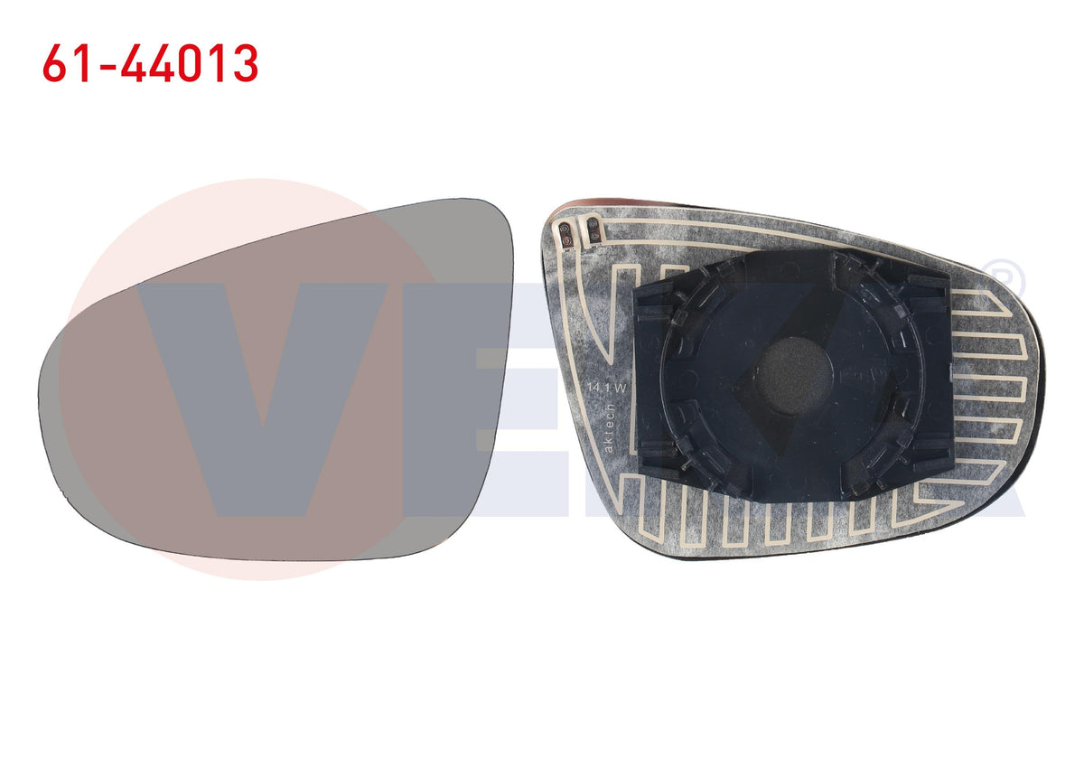 Veka 61-44013 Mirror Glass Left Heated Aspheric VW Golf VI — Mirrors