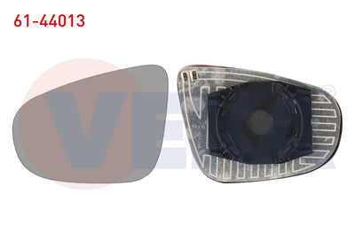Veka 61-44013 Mirror Glass Left Heated Aspheric VW Golf VI — Mirrors