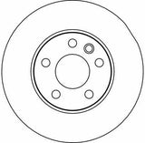 TRW DF2810 Front Brake Disc - 15 Inch - 282 mm x 185 mm x 112 mm — Brake Rotors & Drums