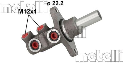 Metelli Central Brake Cylinder 05-1158 - Ana Merkez Daihatsu — Brake Hydraulics