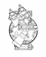 Mahle A/C Compressor for Ford Focus 2018 (1.5TDCI) - Original Equipment