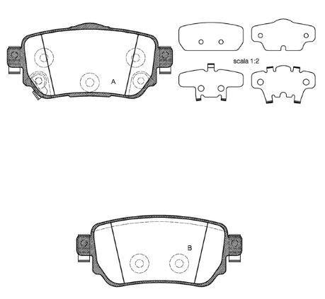 MGA 55651 Brake Pad Brake Rear-(Nissan: Qashqai 14 > / X-Trail 15 > / Renault: Kadjar 1.5D-1.6Dci 15 >) — Brake Pads